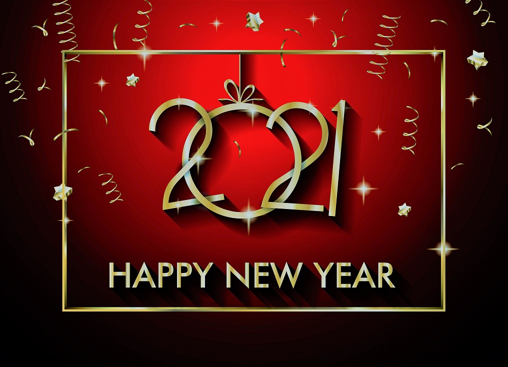 2021 Happy New Year Background for your Seasonal Flyers and Gree