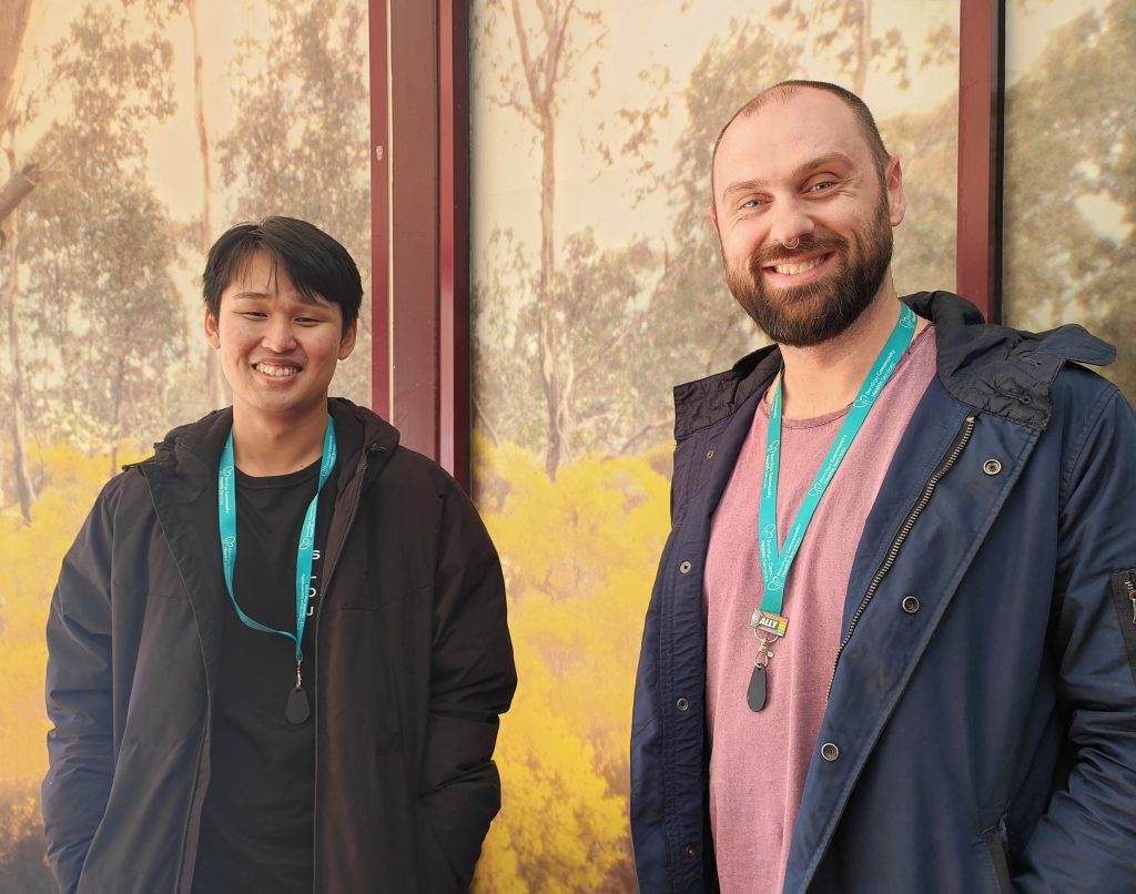 La Trobe graduates & BCHS team members Ta Na Moo and Tim Barry.