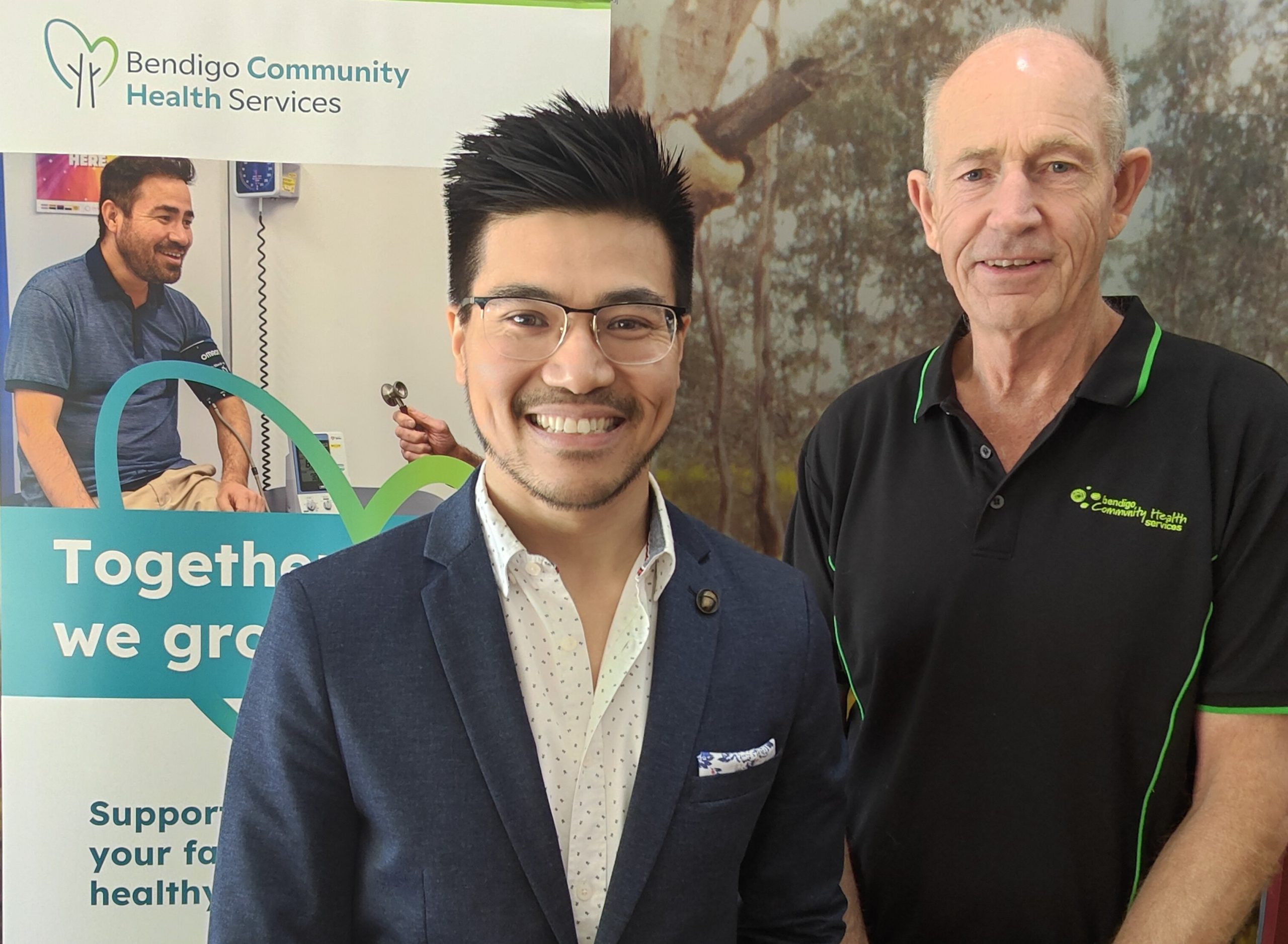 Dr Haris Noor and Nurse Practitioner Peter Strange look after BCHS' Men's Health Clinic.