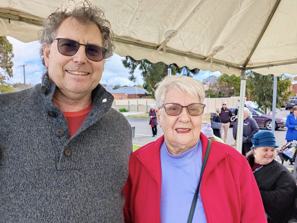 Dr Gary Bourke and Lyn Parker
