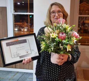 Sue Harkins 30yr of service